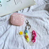 Lkblock For AirPods Pro /airpod 3/AirPods 2 Case Cute Korean bear flower tulip Pendant headphone case Air pods 3 silicone Earphone Cover