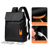 Lkblock High Quality Waterproof Men's Laptop Backpack Luxury Brand Designer Black Backpack for Business Urban Man Backpack USB Charging