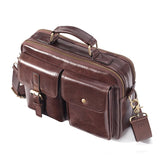 Lkblock Brand New Cowhide Leather Messenger Bag Men Genuine Leather Handbag Male Travel Pad Shoulder Bag for Men Office Briefcase Totes