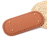 Lkblock 10x22/12x25cm Long Oval Bottom For Knitted  PU Leather Bag Accessories Handmade Bottom With Holes Crochetbag Base Wholesale