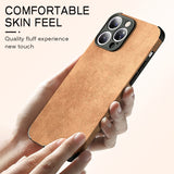 Lkblock Luxury Lambskin Leather Phone Case For iPhone 13 12 11 Pro Max Mini X XS XR 7 8 Plus SE 2 Retro Solid Color Soft Silicone Cover