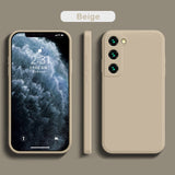 Lkblock Liquid Silicone Phone Case For Samsung Galaxy S22 S21 S20 Ultra Plus FE A72 A71 A52 A51 A32 4G 5G Soft Case Cover funda
