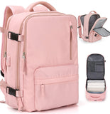 Lkblock Women's Airline Large Travel Backpack Men's Gym waterproof stylish casual Business Laptop Backpack &USB Charging Port Backpack