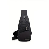 Lkblock - 1pc New Men's Chest Bag Crossbody Bag Travel Small Backpack Oblique Bag Men's Sports Bag